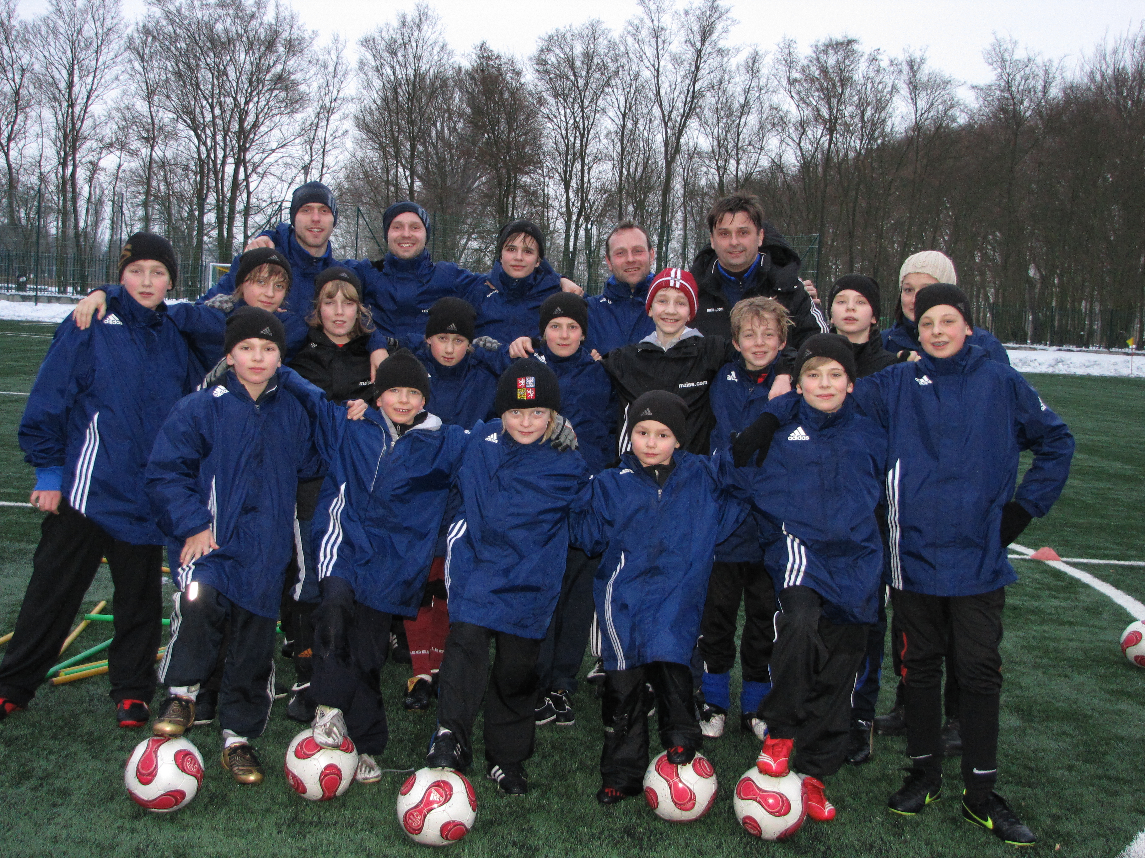 piłkarski trening zima 2010
